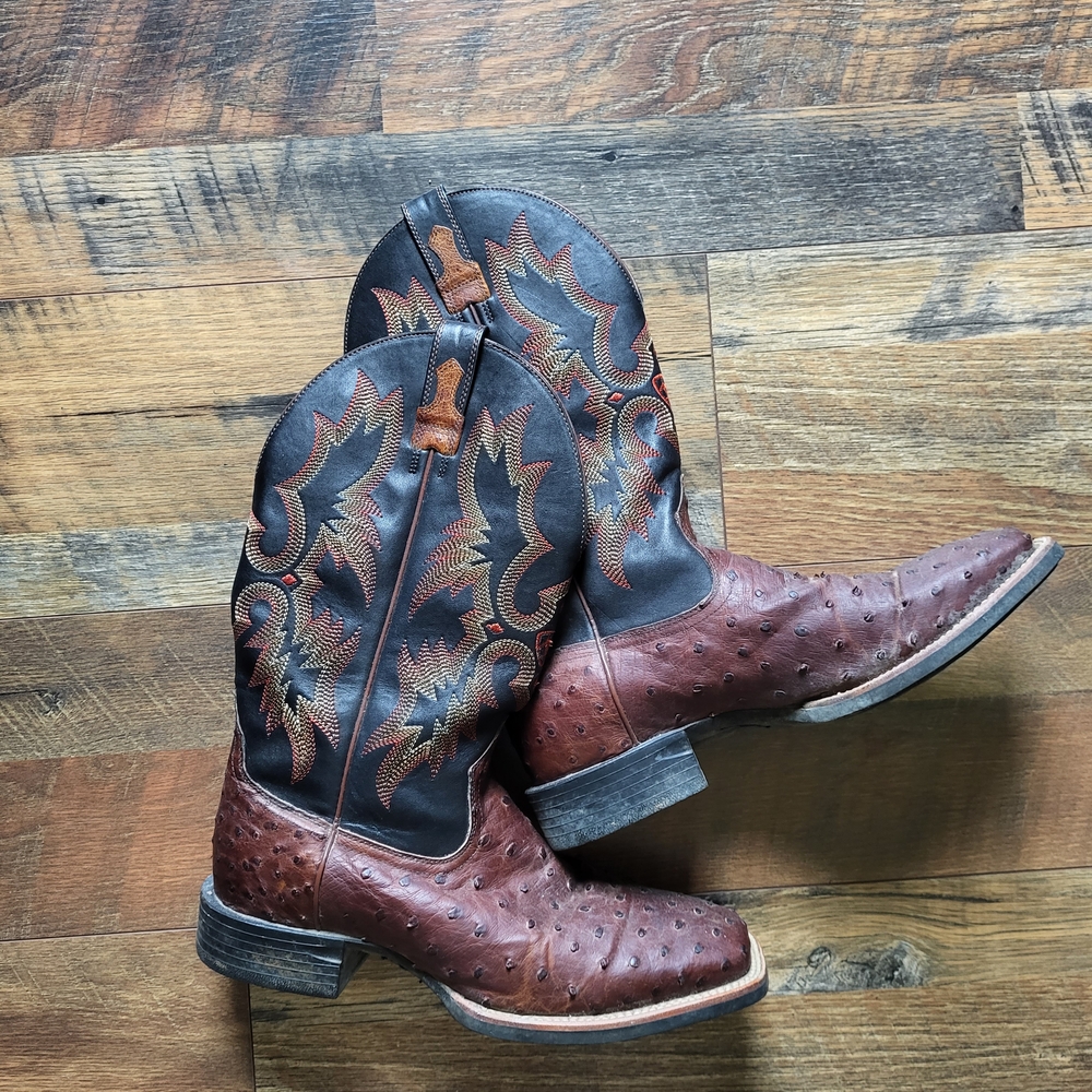 Ariat Leather Cowboy Boots - Rich Brown